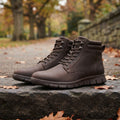 Soho Utility Leather Boots (Matte Espresso)
